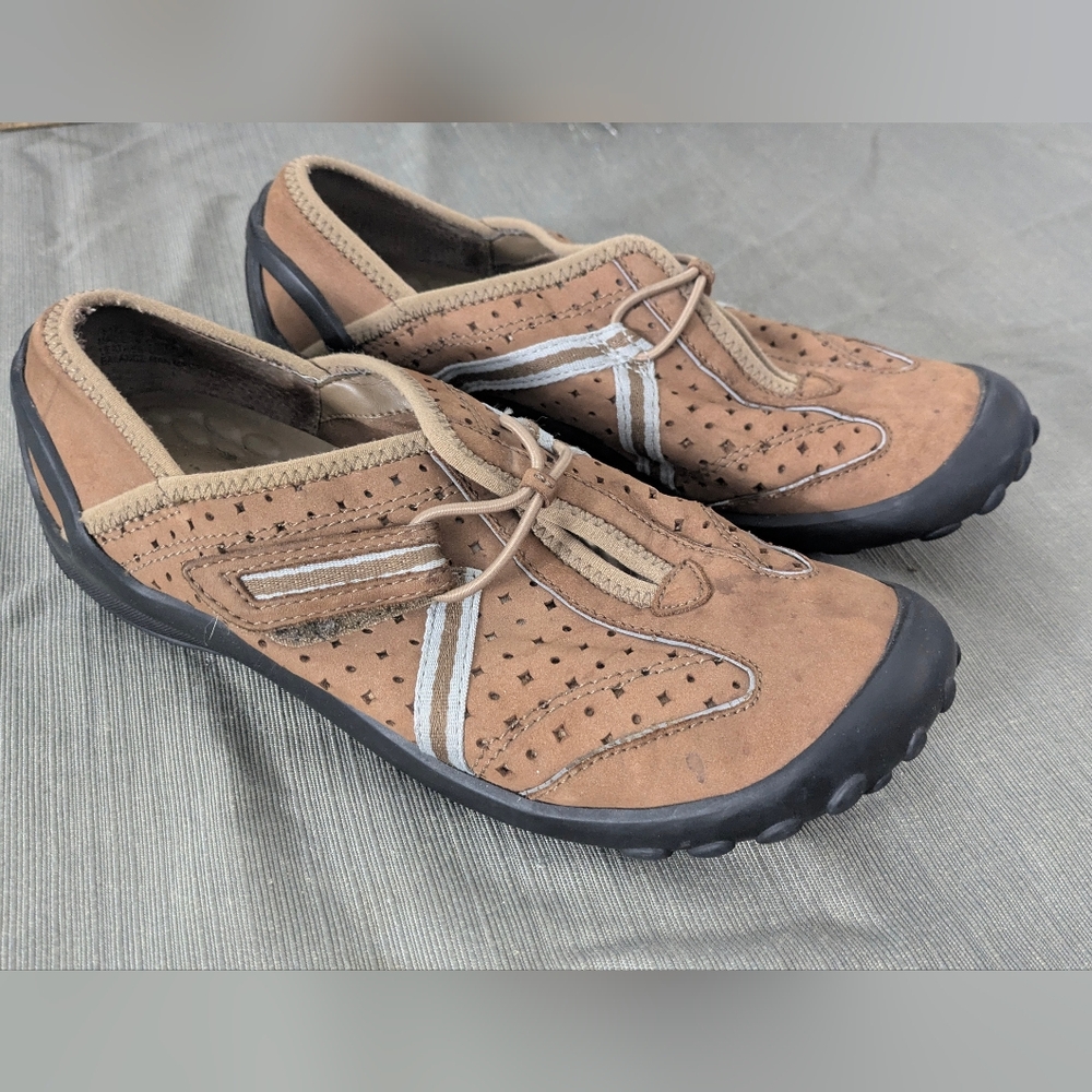 Privo by Clark Tequini Leather Casual Comfort Slip-on Shoes Size 6M
